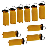 Maxbell 10 Pieces Cylinder Floating Keyring for Marine Boat Yacht Sailing Yellow