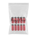 Maxbell 10 Pieces Cylinder Floating Keyring for Marine Boat Yacht Sailing Red
