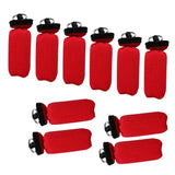 Maxbell 10 Pieces Cylinder Floating Keyring for Marine Boat Yacht Sailing Red