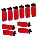 Maxbell 10 Pieces Cylinder Floating Keyring for Marine Boat Yacht Sailing Red