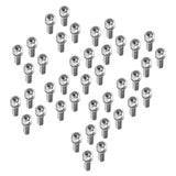 Maxbell 40Pcs Bicycle Stem Screws Water Bottle Cage Bolts Socket Screws Silver M7