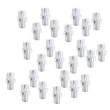 Maxbell 24Pcs Aluminum Bike Brake Handle Adjustment Screws Bike Accessories Silver