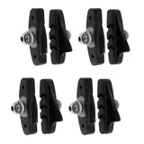 Maxbell 8pc Bicycle Road Racer Bike Brake Braking Rubber Black Pads / Blocks / Shoes