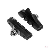 Maxbell 8pc Bicycle Road Racer Bike Brake Braking Rubber Black Pads / Blocks / Shoes