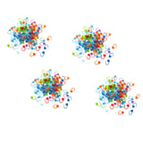 Maxbell 400pcs Plastic Assorted Knitting Craft Crochet Locking Stitch Needle Clips
