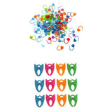 Maxbell 12Pcs Bobbin Holder + 100pcs Plastic Knitting Crochet Stitch Needle Clips