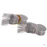 Maxbell 500Pcs Silver Wire Loop DIY Needle Threader Insertion Hand Machine Sewing