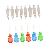 Maxbell 100Pcs Mixed Cross Stitch Needle threading Device Sewing Supplies Accessory
