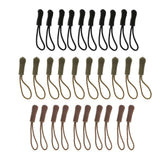Maxbell 30Pcs/lot Non-slip Zipper Pull Cord Zip Puller Zip Fastener Replacements
