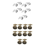 Maxbell 20 Pieces Round Blank Settings Base Pad Cufflinks Findings Making