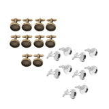 Maxbell 20 Pieces Round Blank Settings Base Pad Cufflinks Findings Making