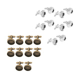 Maxbell 20 Pieces Round Blank Settings Base Pad Cufflinks Findings Making