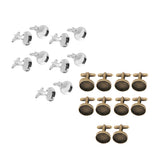 Maxbell 20 Pieces Round Blank Settings Base Pad Cufflinks Findings Making