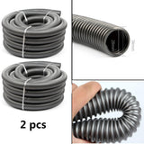 Maxbell 2 pcs Universal Plastic Vacuum Hose Spiral Corrugated Pipe 28mm Inner Dia.
