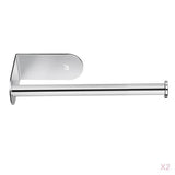 Maxbell 2 pcs Stainless Toilet Paper Holder Kitchen Roll Tissue Stand Organizer 26cm