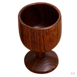 Maxbell 4 pcs Natural Wood Cup Handmade Coffee Tea Beer Juice Milk Mug Drink 4.5x7cm