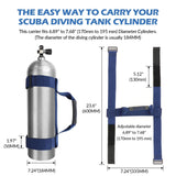 Maxbell 2pcs Scuba Diving Dive Adjustable Tank Cylinder Carrier Holder Strap Webbing