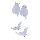 Maxbell 2 Pair Reflective Flying Owl Decoy & Bird Repellent Scarecrow Bird Deterrent