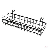 Maxbell 2 Pieces Wall Mounted Storage Basket Shelves Holder Bathroom Home Decoration