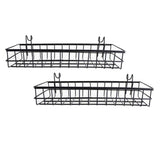 Maxbell 2 Pieces Wall Mounted Storage Basket Shelves Holder Bathroom Home Decoration