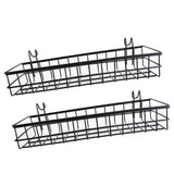 Maxbell 2 Pieces Wall Mounted Storage Basket Shelves Holder Bathroom Home Decoration