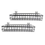 Maxbell 2 Pieces Wall Mounted Storage Basket Shelves Holder Bathroom Home Decoration