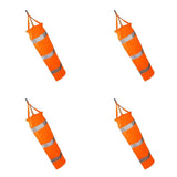 Maxbell 4Pcs Airport Windsock Outdoor Wind Sock Bag Reflective Belt Grommet 60-150cm
