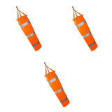Maxbell 3Pcs Airport Windsock Outdoor Wind Sock Bag Reflective Belt Grommet