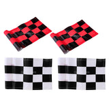 Maxbell 4pcs Golf Practicing Training Nylon Putting Green Solid Chequered Flag Flags