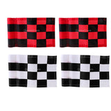 Maxbell 4pcs Golf Practicing Training Nylon Putting Green Solid Chequered Flag Flags