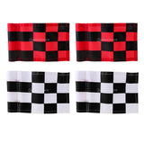 Maxbell 4pcs Golf Practicing Training Nylon Putting Green Solid Chequered Flag Flags
