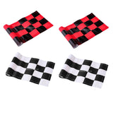 Maxbell 4pcs Golf Practicing Training Nylon Putting Green Solid Chequered Flag Flags