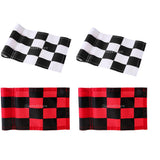 Maxbell 4pcs Golf Practicing Training Nylon Putting Green Solid Chequered Flag Flags