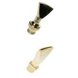 Maxbell 2Pcs Brass Fan Shape Fountain Nozzle Spring Sprinkler Spray Head Pond Garden