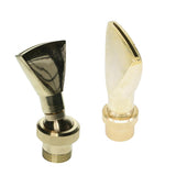 Maxbell 2Pcs Brass Fan Shape Fountain Nozzle Spring Sprinkler Spray Head Pond Garden