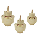 Maxbell 3Pcs Brass 2-Layer Column Fountain Nozzle Set Sprinkler Sprink Spray Pond