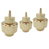 Maxbell 3Pcs Brass 2-Layer Column Fountain Nozzle Set Sprinkler Sprink Spray Pond