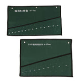 Maxbell 2 Pcs Pocket Canvas Spanner Wrench Tool Roll Up Storage Bags Organizer Case