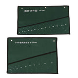 Maxbell 2 Pcs Pocket Canvas Spanner Wrench Tool Roll Up Storage Bags Organizer Case