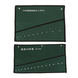 Maxbell 2 Pcs Pocket Canvas Spanner Wrench Tool Roll Up Storage Bags Organizer Case