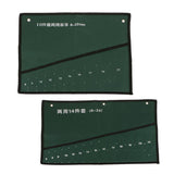 Maxbell 2 Pcs Pocket Canvas Spanner Wrench Tool Roll Up Storage Bags Organizer Case