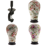 Maxbell 3pcs Cork Canvas Block Mannequin Model Head Wigs Making Display w/ Clamp