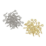 Maxbell 400Pieces Multicolor Screw Eyes Pins Eyelets Screw Jewelry Making Findings
