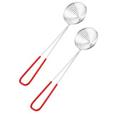 Maxbell Pack 2 Stainless Steel Skimmer Chinese/Indian Strainer Ladle Frying Pakora