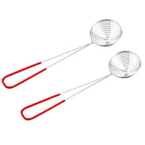 Maxbell Pack 2 Stainless Steel Skimmer Chinese/Indian Strainer Ladle Frying Pakora