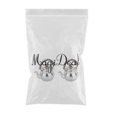 Maxbell 2pcs Outdoor Camping Stainless Steel Whistling Kettle Kitchen Tea Pot 1L