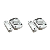 Maxbell 2Pcs Door Turn Bolt Locks Silver Stainless Steel Toilet Privacy Latches