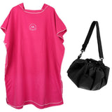 Maxbell Adult Surf Beach Hood Poncho Wetsuit Changing Robe & Changing Mat Rosy