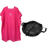 Maxbell Adult Surf Beach Hood Poncho Wetsuit Changing Robe & Changing Mat Rosy