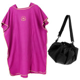 Maxbell Adult Surf Beach Hood Poncho Wetsuit Changing Robe & Changing Mat Purple